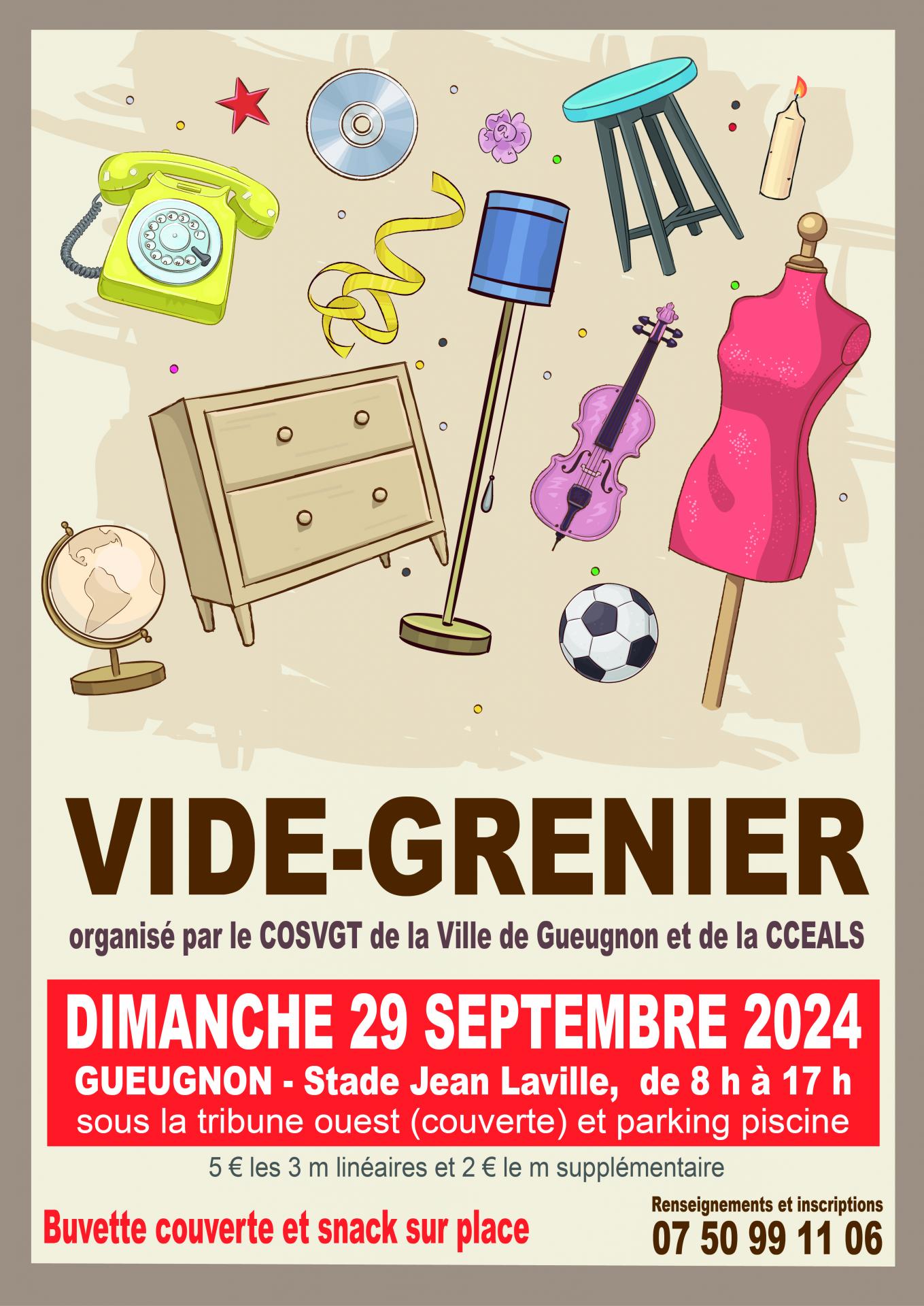 Vide-grenier du 29 septembre 2024, Gueugnon