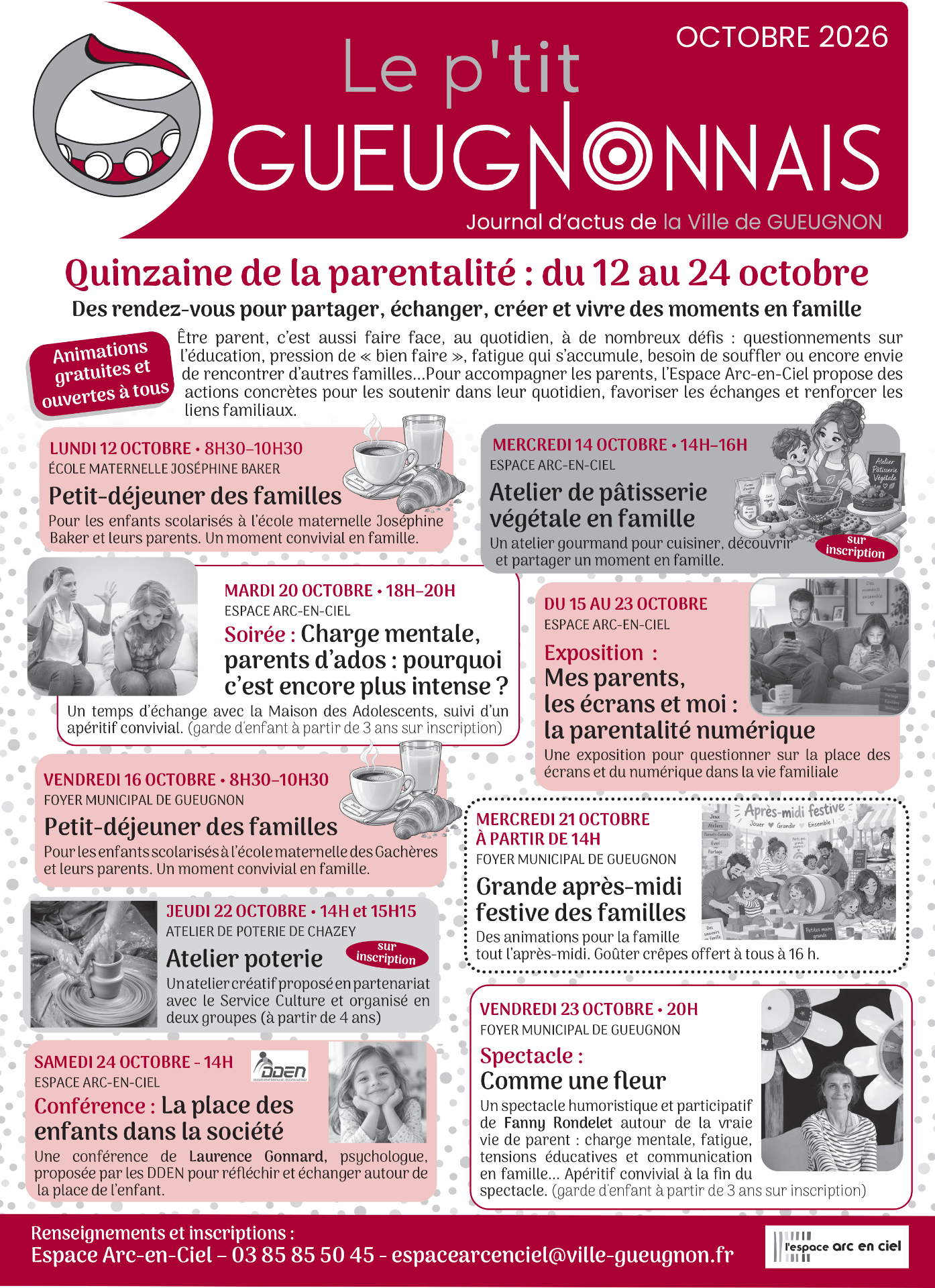 Journal municipal "Le P'tit Gueugnonnais" d'octobre 2026