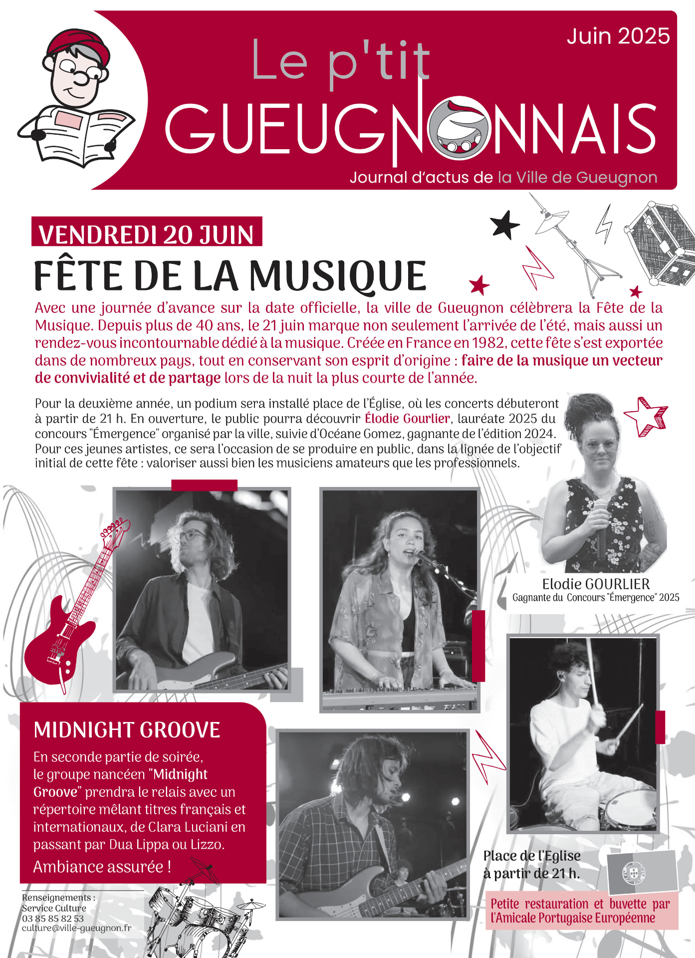 Journal municipal "Le P'tit Gueugnonnais" de juin 2025