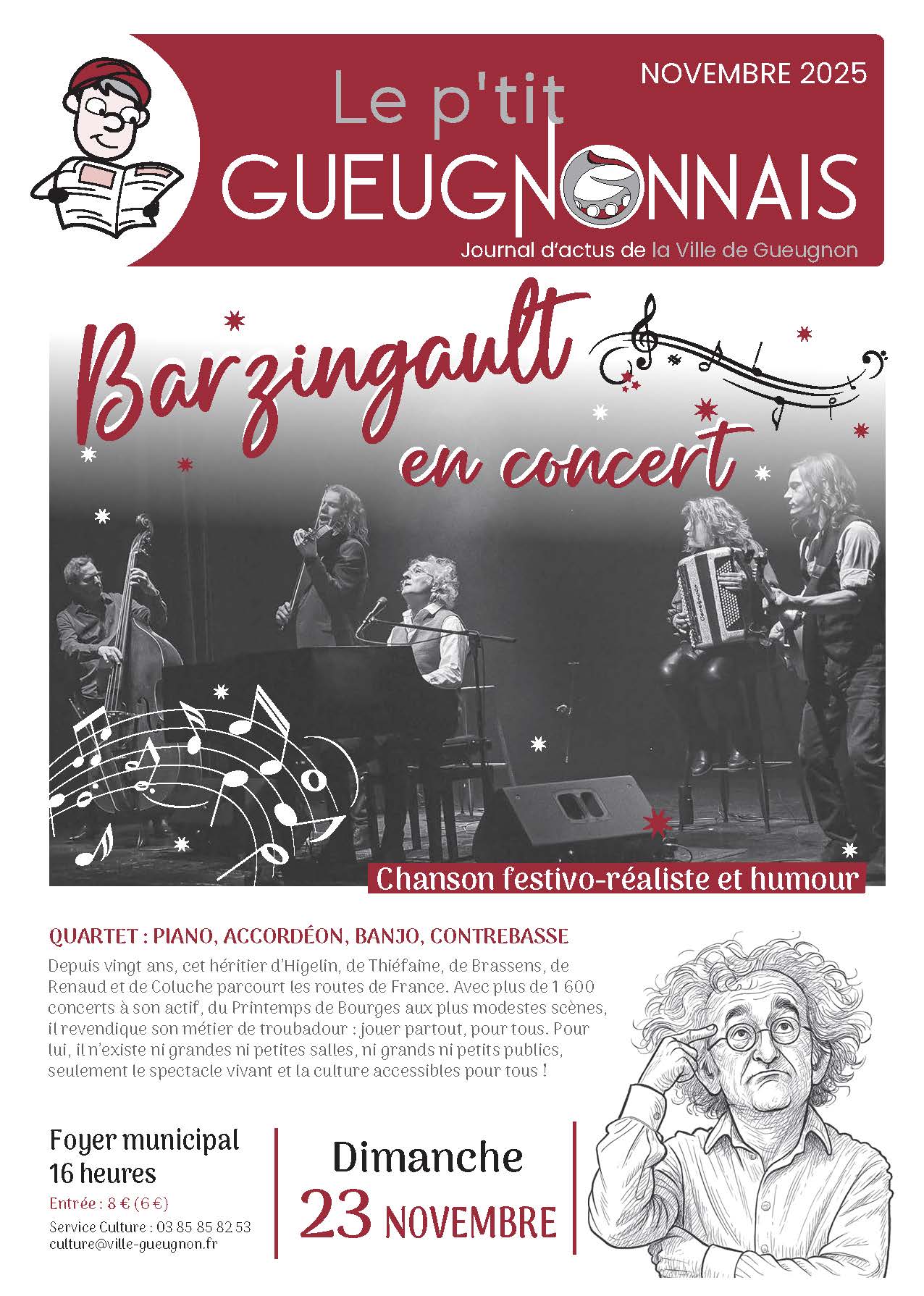 Journal municipal "Le P'tit Gueugnonnais" novembre 2025