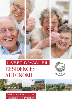 Livret Résidence Autonomie Ville de Gueugnon